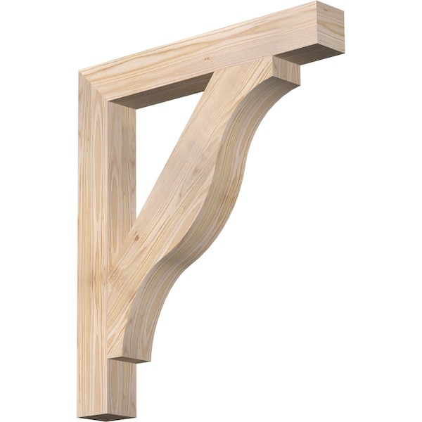 Ekena Millwork Funston Block Smooth Bracket, Douglas Fir, 3 1/2"W x 26"D x 30"H BKT04X26X30FST05SDF - main